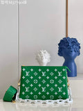 Louis Vuitton M20760 Coussin PM Handbag Lambskin Green
