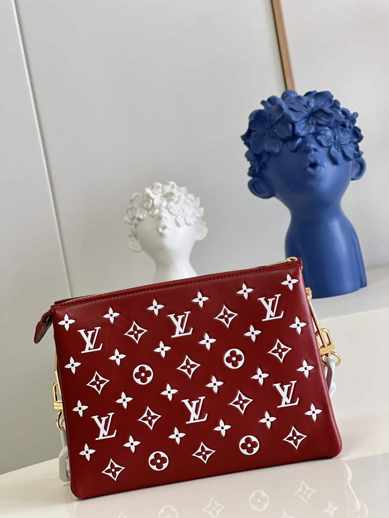 Louis Vuitton M20761 Coussin PM Handbag Lambskin Wine Red - Default Title - View 5