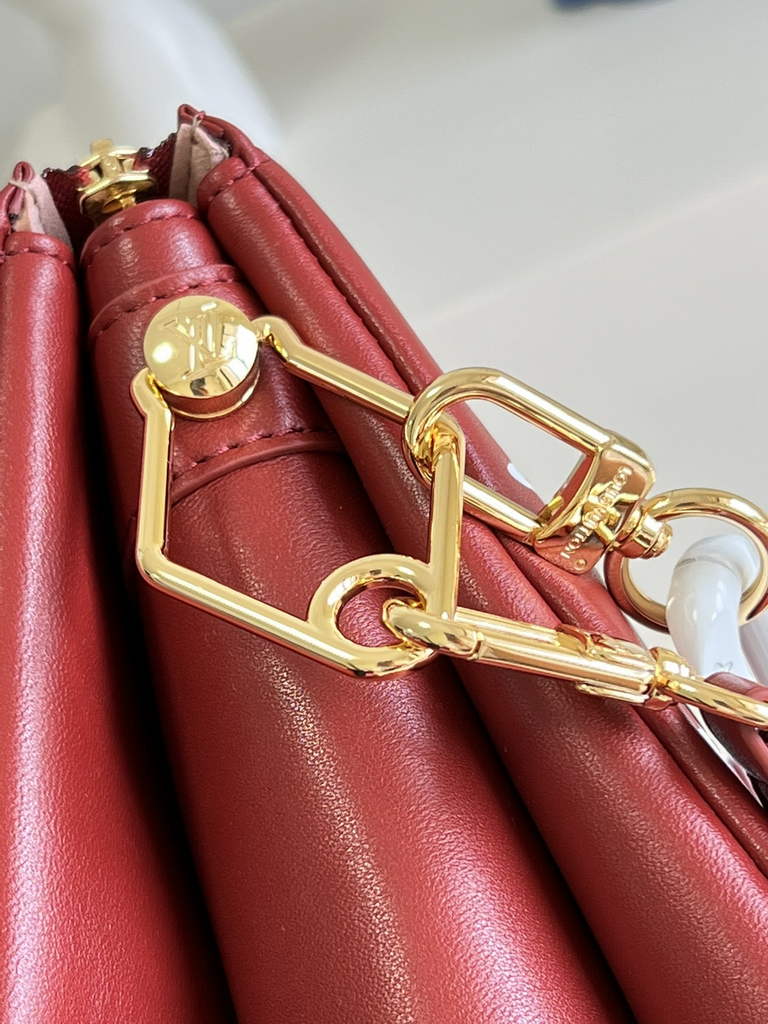 Louis Vuitton M20761 Coussin PM Handbag Lambskin Wine Red - Default Title - View 7