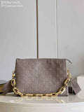 Louis Vuitton M20771 Coussin MM Shoulder Handbags Lambskin Gray