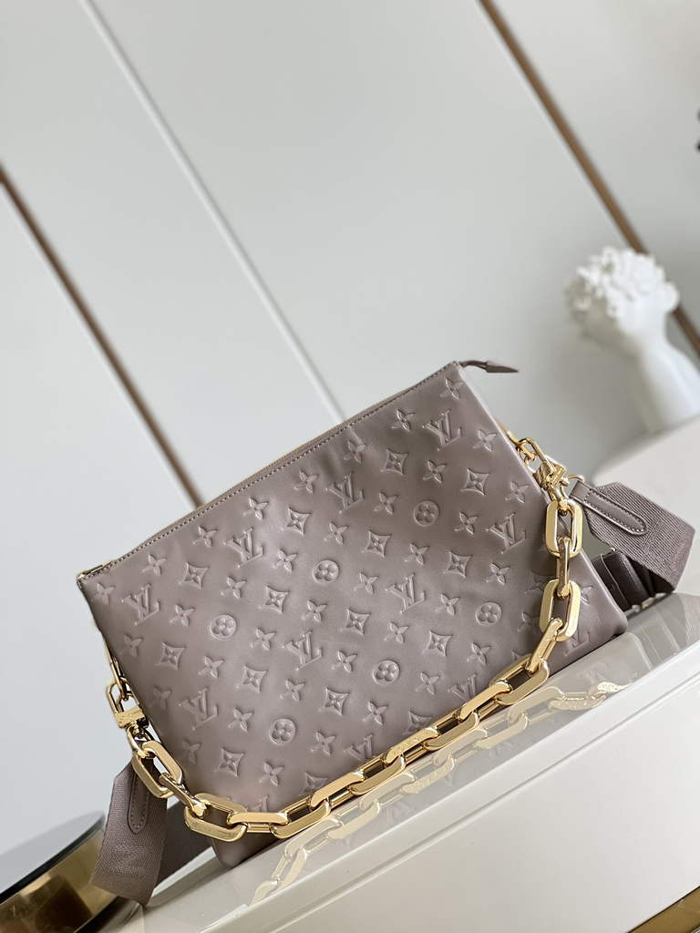 Louis Vuitton M20771 Coussin MM Shoulder Handbags Lambskin Gray - Default Title - View 2