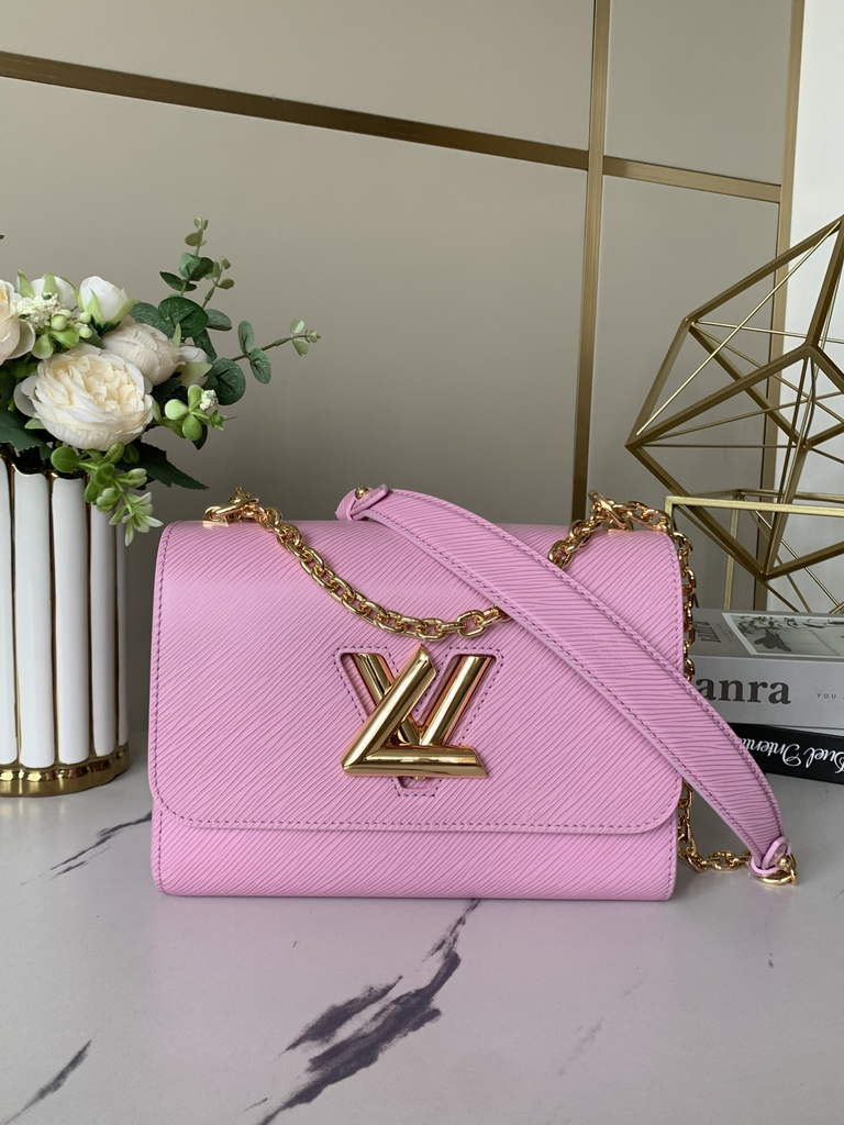 Louis Vuitton M20802 Twist MM Bag Epi Leather Pink - Default Title - View 1