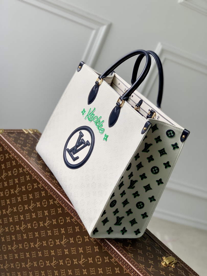 Louis Vuitton M20815 OnTheGo GM Tote Bag Blue - Default Title - View 3