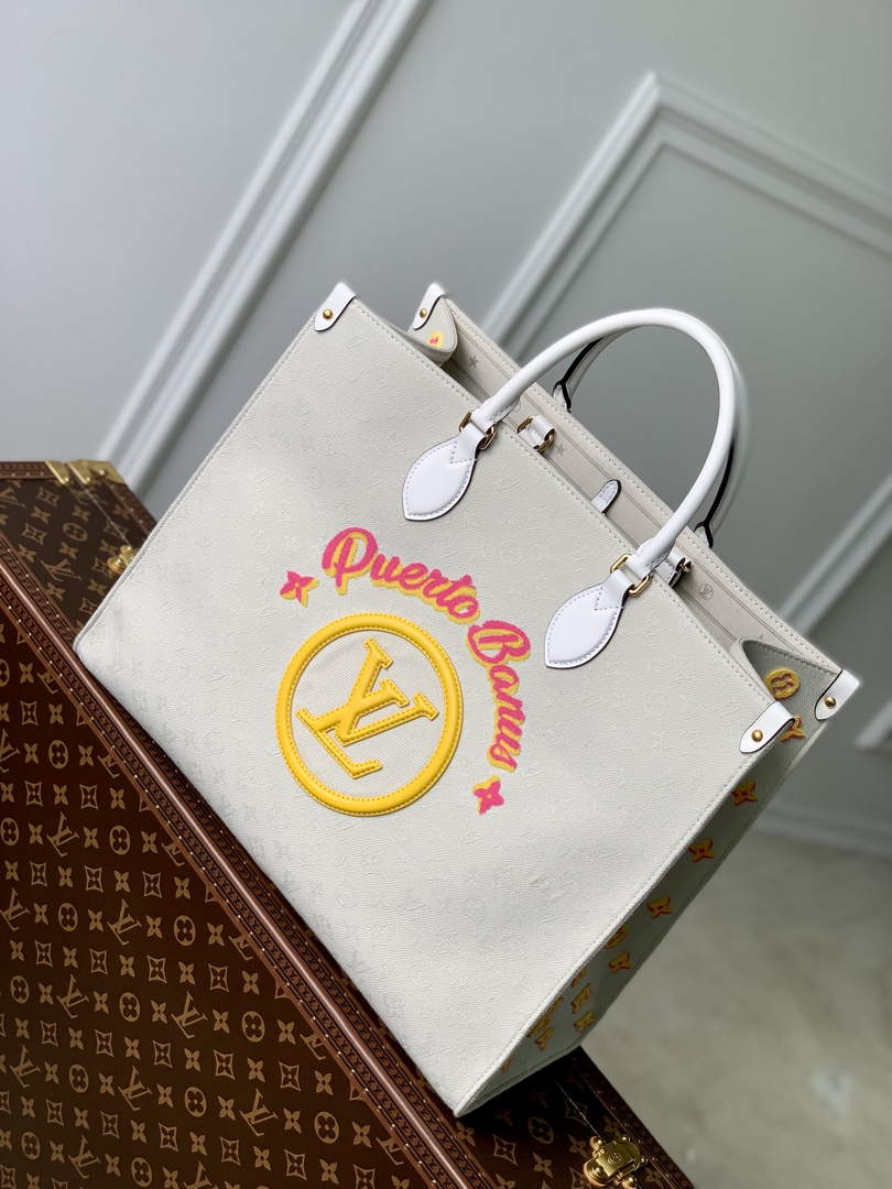 Louis Vuitton M20815 OnTheGo GM Tote Bag Yellow - Default Title - View 1