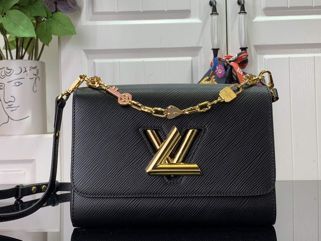 Louis Vuitton M20834 Twist MM Epi Leather Black - Default Title - View 1