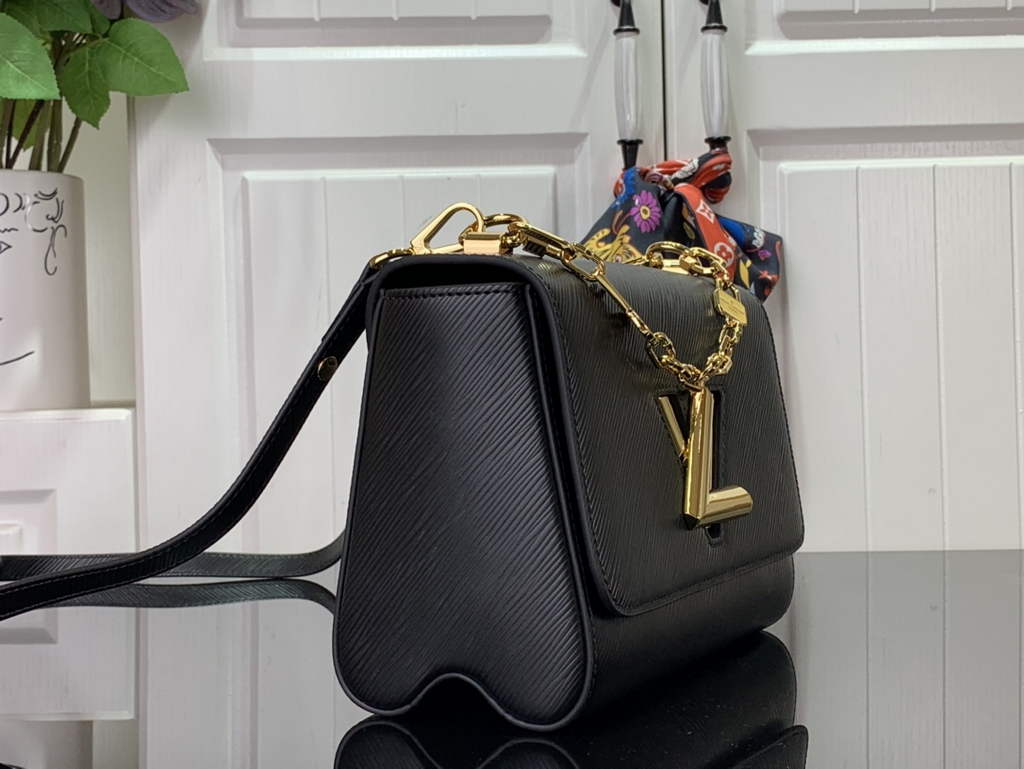 Louis Vuitton M20834 Twist MM Epi Leather Black