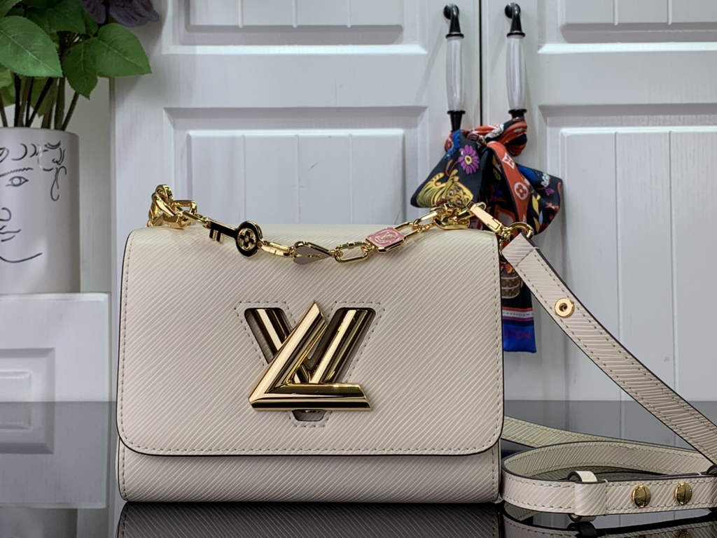 Louis Vuitton M20840 Twist PM Bag Epi Leather White - Default Title - View 1