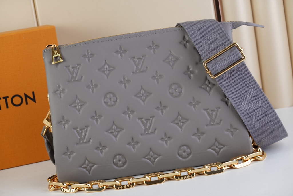 Louis Vuitton M20842 Coussin PM Handbag Lambskin Grey - Default Title - View 2
