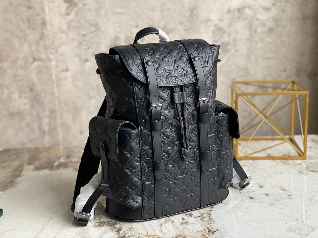 Louis Vuitton M20899 Christopher Backpack PM Leather Black