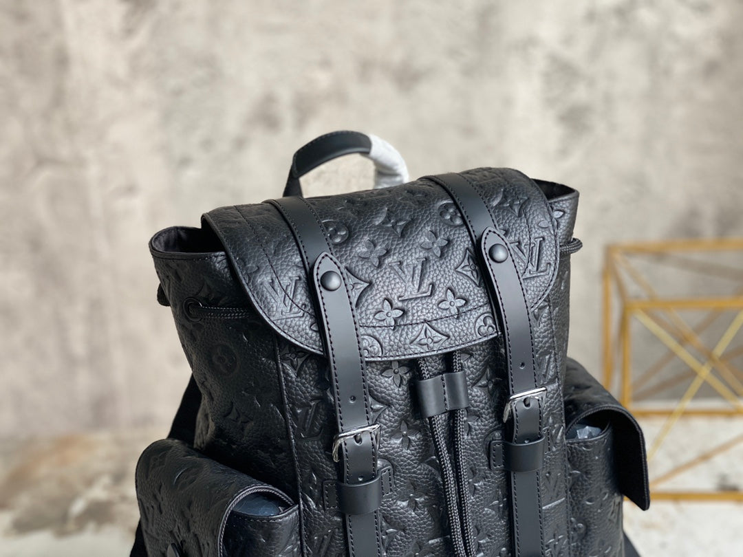 Louis Vuitton M20899 Christopher Backpack PM Leather Black