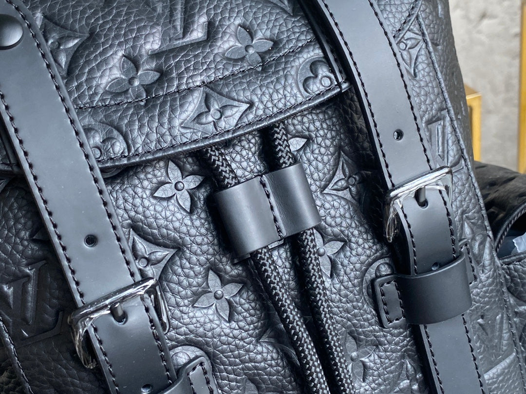Louis Vuitton M20899 Christopher Backpack PM Leather Black