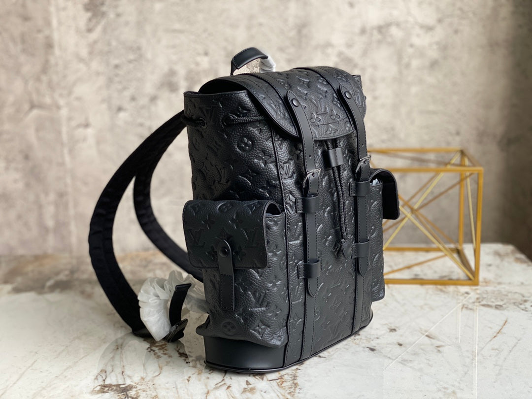 Louis Vuitton M20899 Christopher Backpack PM Leather Black