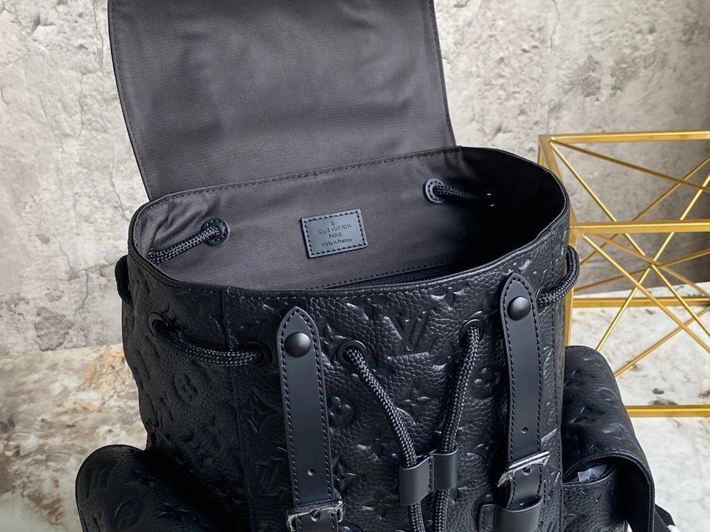 Louis Vuitton M20899 Christopher Backpack PM Leather Black