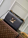 Louis Vuitton M21031 Twist MM Bag Epi Leather Black