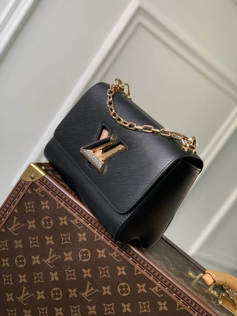 Louis Vuitton M21031 Twist MM Bag Epi Leather Black - Default Title - View 4