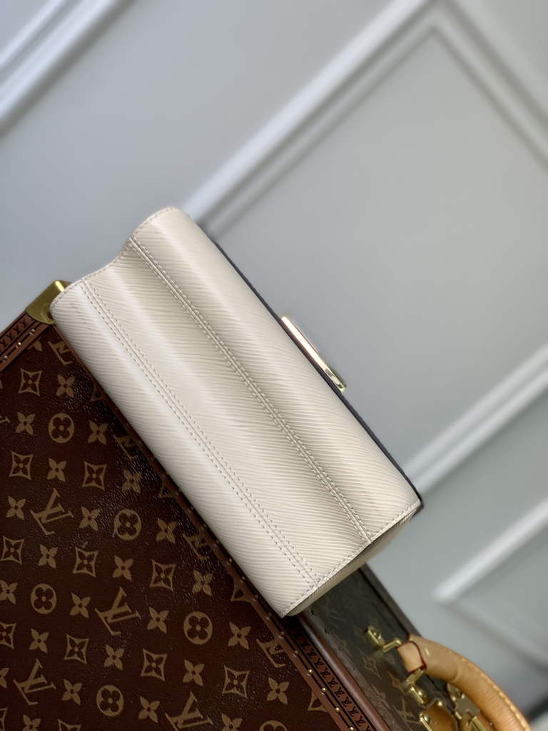 Louis Vuitton M21032 Twist MM Bag Epi Leather Quartz White - Default Title - View 4