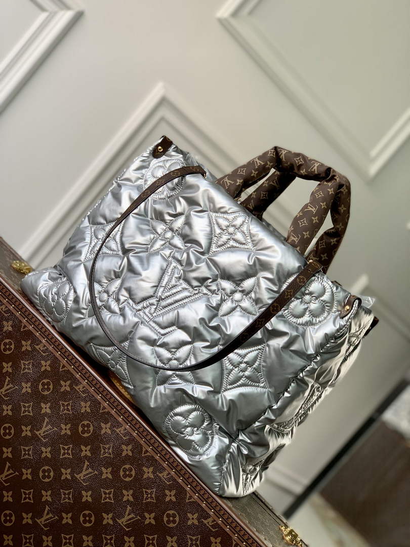 Louis Vuitton M21053 OnTheGo GM Tote Bag Nylon Silver - Default Title - View 1