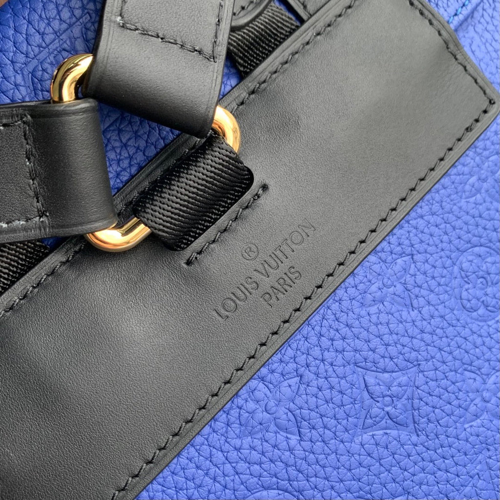 Louis Vuitton M21104 Christopher Backpack MM Leather Blue