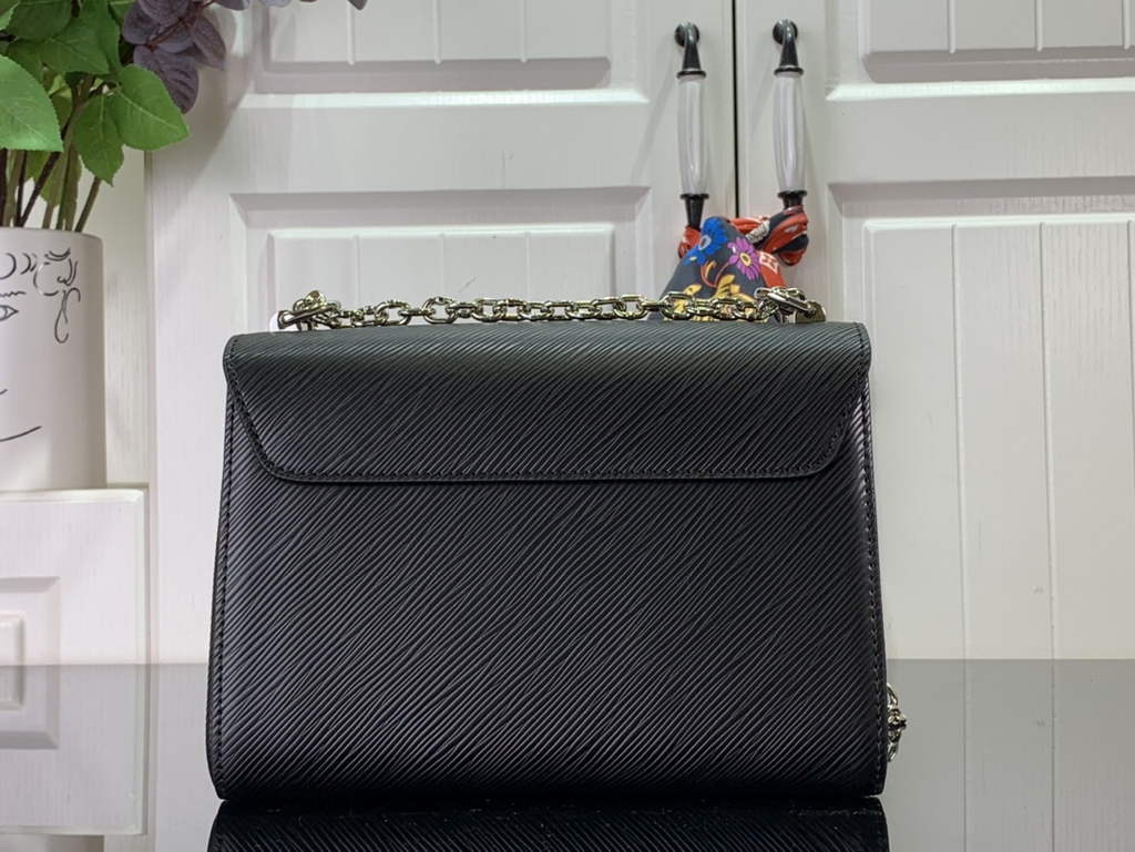 Louis Vuitton M21110 LV M21114 Twist MM Bag Epi Leather Black - Default Title - View 3