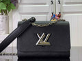 Louis Vuitton M21110 LV M21114 Twist MM Bag Epi Leather Black