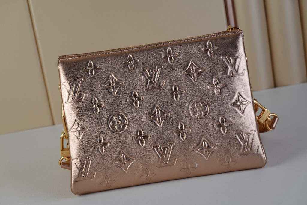 Louis Vuitton M21148 Coussin BB Handbag Calfskin Leather Pink Gold