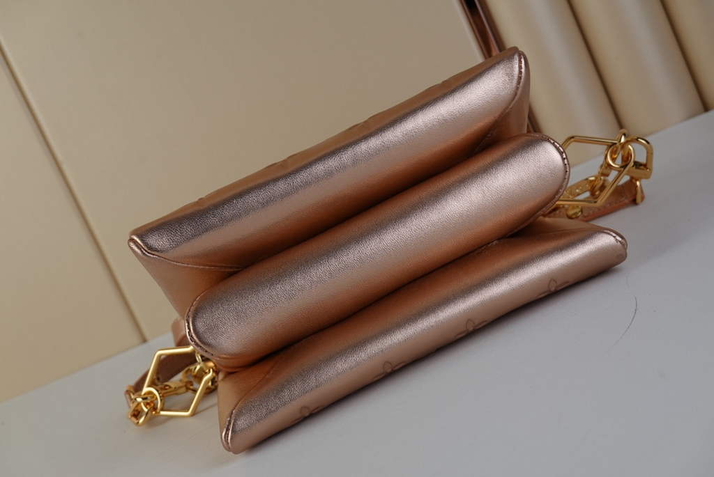 Louis Vuitton M21148 Coussin BB Handbag Calfskin Leather Pink Gold - Default Title - View 7