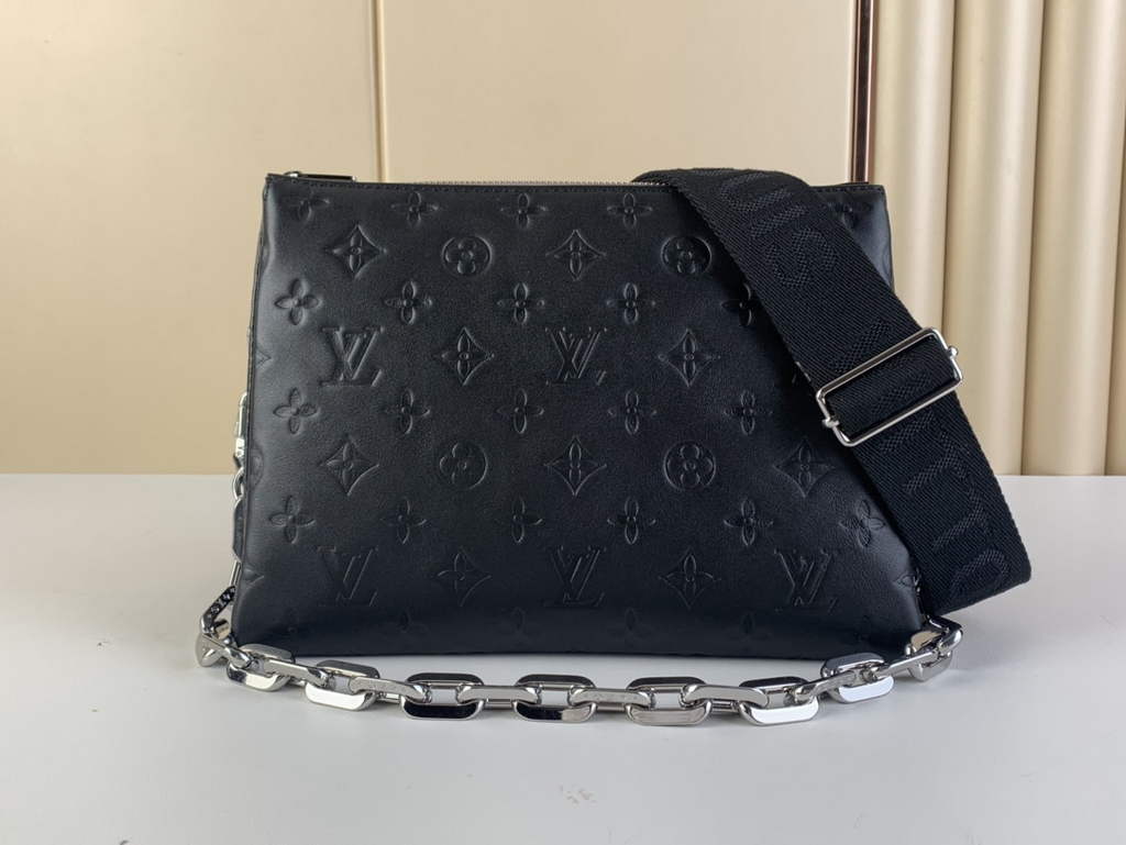 Louis Vuitton M21198 Coussin PM Handbag Lambskin Gray Silver - Default Title - View 1