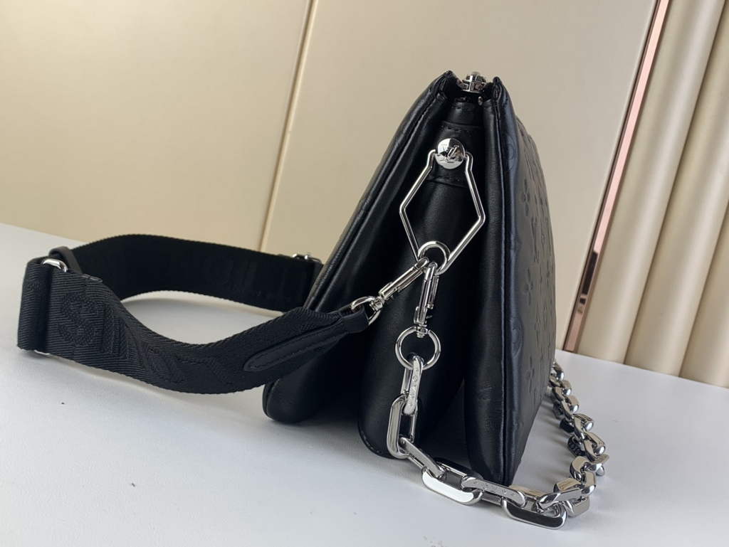 Louis Vuitton M21198 Coussin PM Handbag Lambskin Gray Silver - Default Title - View 3