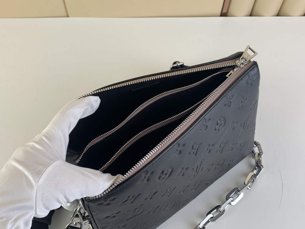 Louis Vuitton M21198 Coussin PM Handbag Lambskin Gray Silver - Default Title - View 8