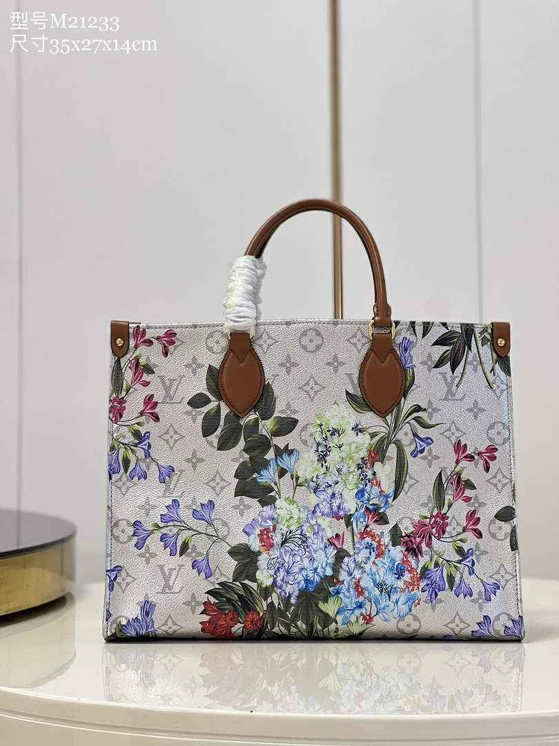 Louis Vuitton M21233 OnTheGo MM Tote Bag Silver - Default Title - View 1