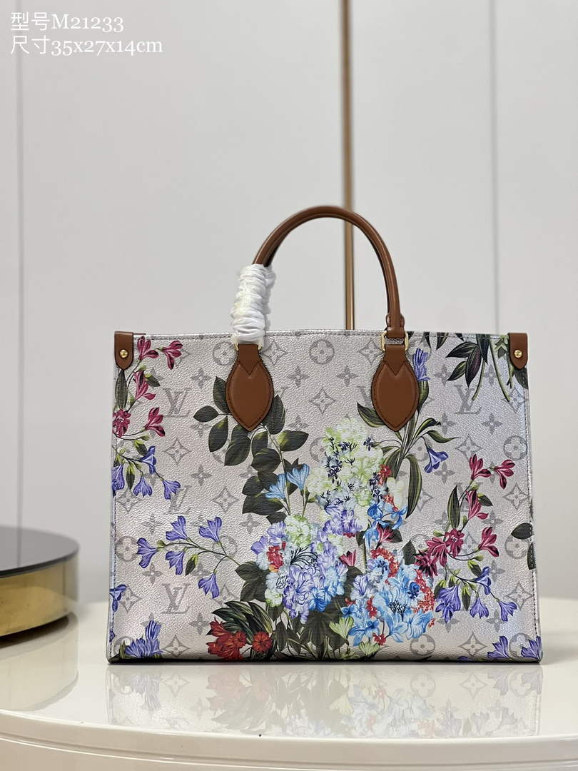 Louis Vuitton M21233 OnTheGo MM Tote Bag Silver - Default Title - View 1