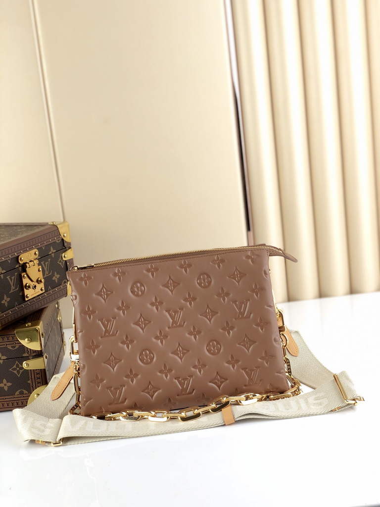 Louis Vuitton M21263 Coussin PM Handbag Lambskin Taupe - Default Title - View 2