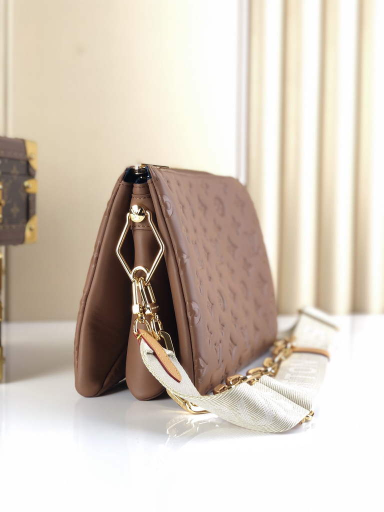 Louis Vuitton M21263 Coussin PM Handbag Lambskin Taupe - Default Title - View 3
