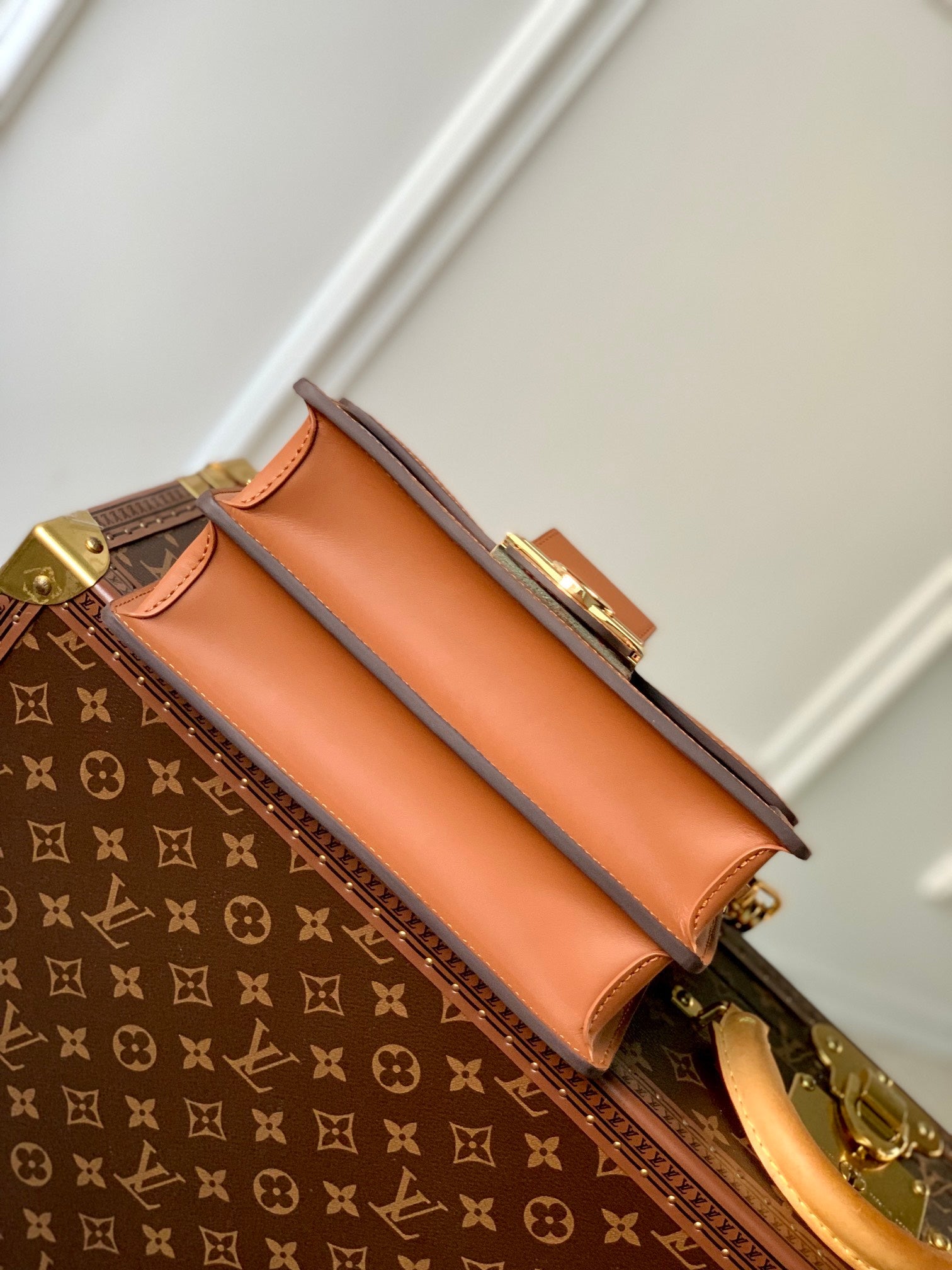 Louis Vuitton M21266 Dauphine MM Shoulder bag Blue - 25 x 17 x 10.5 cm / Blue / Cowhide-leather trim - View 4