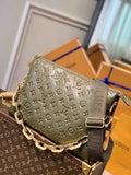 Louis Vuitton M21281 Coussin MM Shoulder Handbags Lambskin Khaki