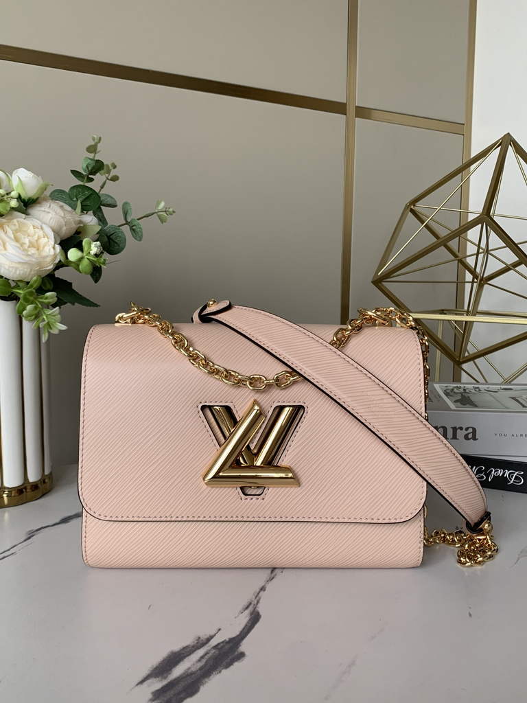 Louis Vuitton M21313 Twist MM Bag Epi Leather Light Pink - Default Title - View 1