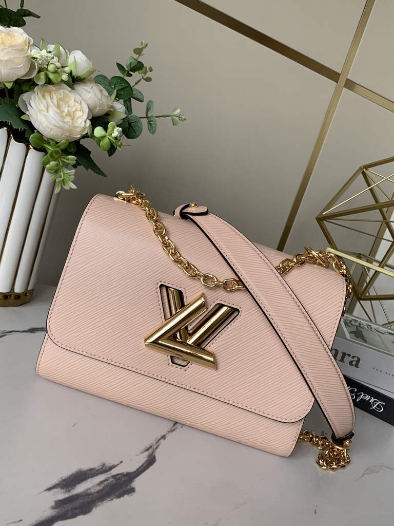 Louis Vuitton M21313 Twist MM Bag Epi Leather Light Pink