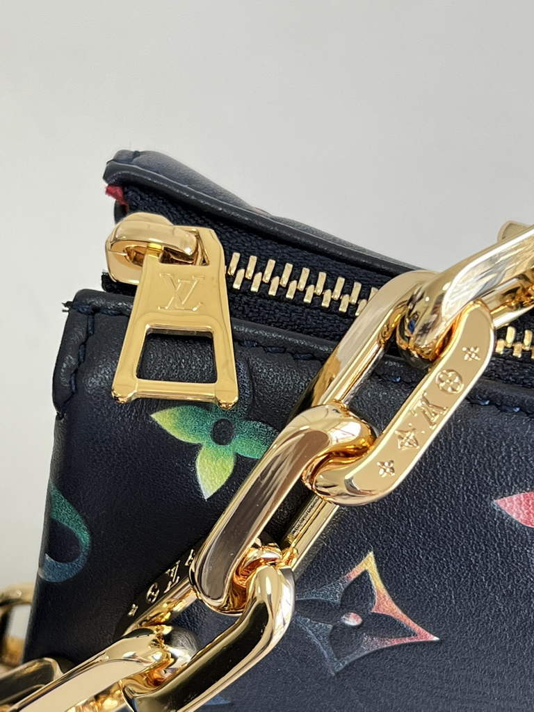 Louis Vuitton M21353 Coussin PM Handbag Lambskin Leather Navy Blue - Default Title - View 3