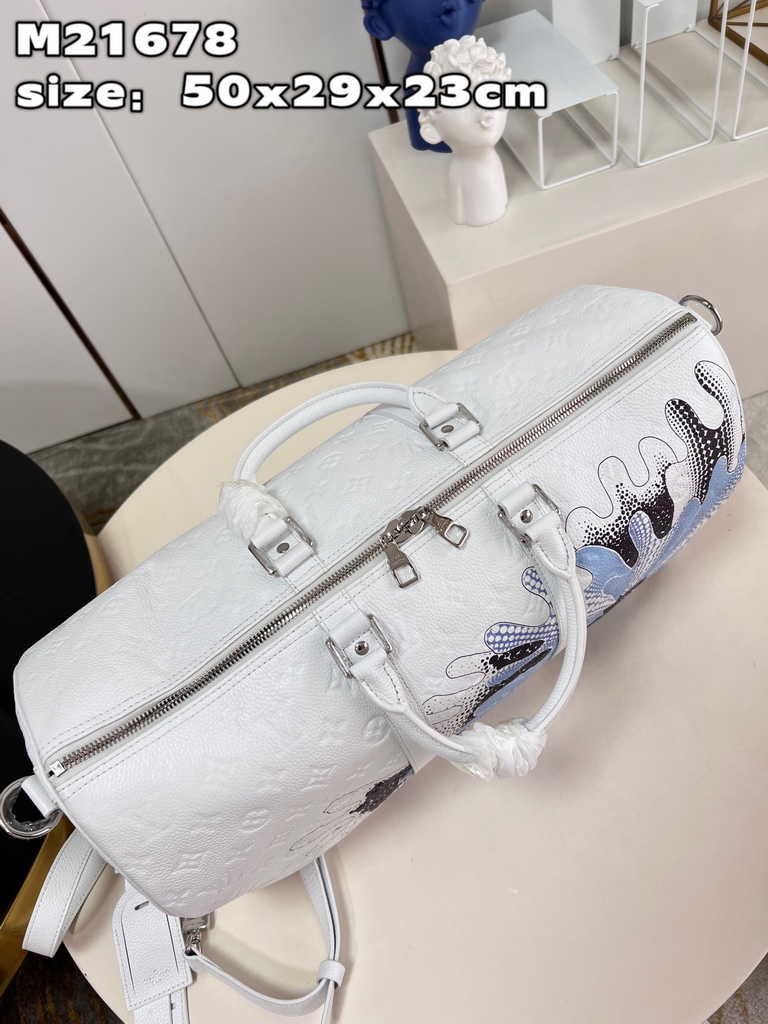 Louis Vuitton M21678 LV x YK Bandoulière Keepall 50 Taurillon Monogram