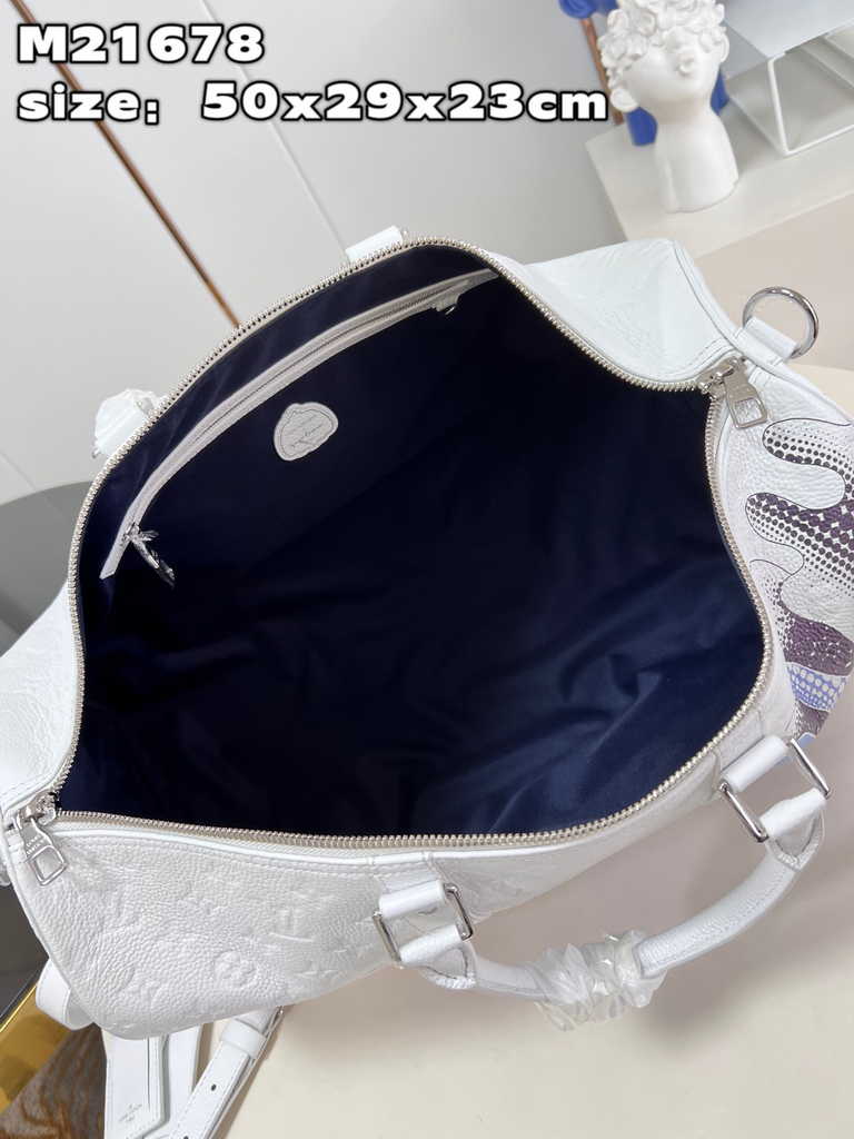 Louis Vuitton M21678 LV x YK Bandoulière Keepall 50 Taurillon Monogram