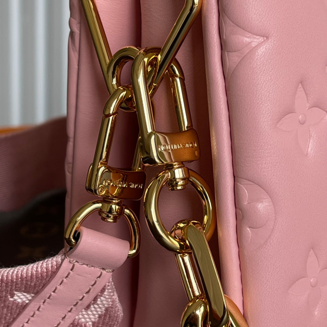 Louis Vuitton M21773 Coussin PM Handbag Lambskin Pink