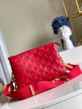 Louis Vuitton M21773 Coussin PM Handbag Lambskin Red