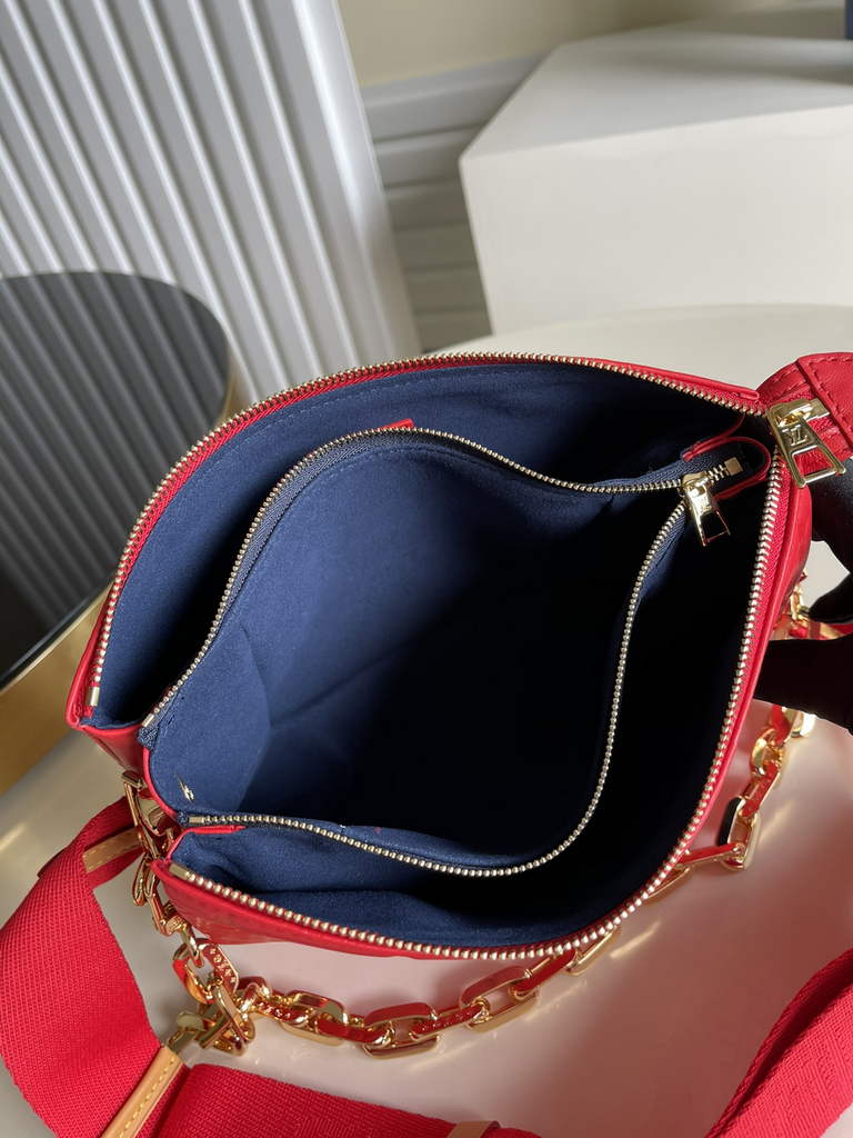 Louis Vuitton M21773 Coussin PM Handbag Lambskin Red - Default Title - View 8