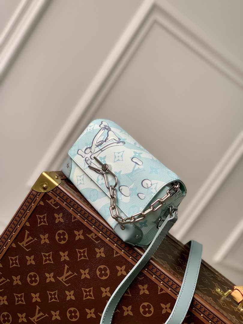 Louis Vuitton M22637 Steamer Wearable Wallet Crystal Blue