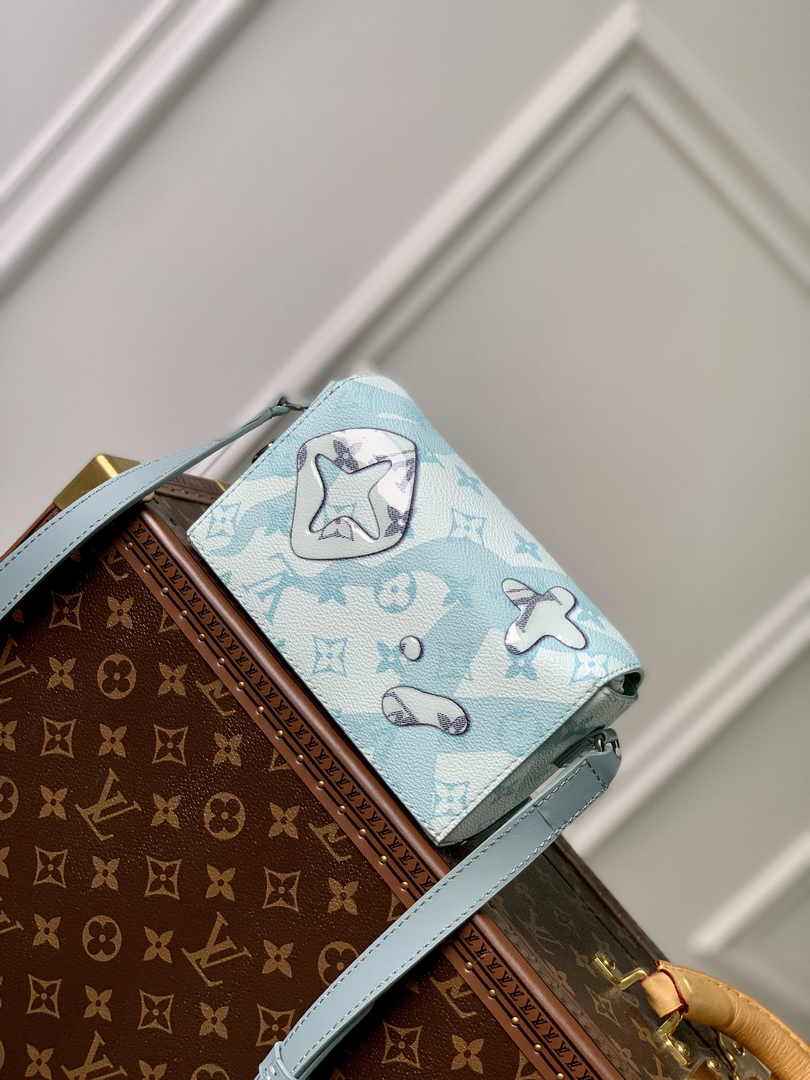 Louis Vuitton M22637 Steamer Wearable Wallet Crystal Blue
