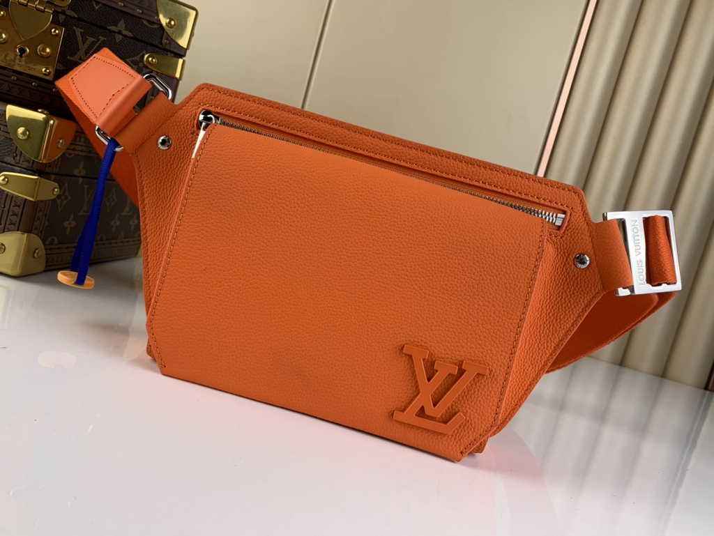 Louis Vuitton M22665 Takeoff Slingbag LV Aerogram Men Orange