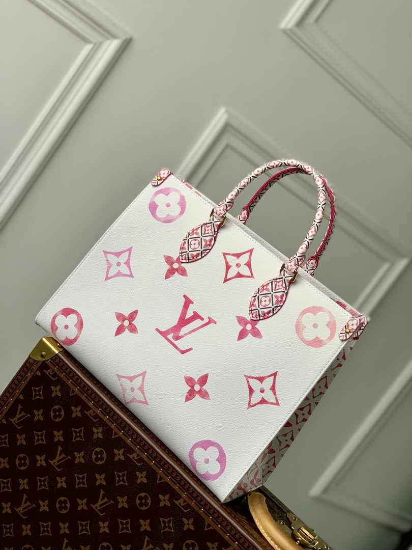 Louis Vuitton M22975 OnTheGo MM Monogram Canvas Pink - Default Title - View 1