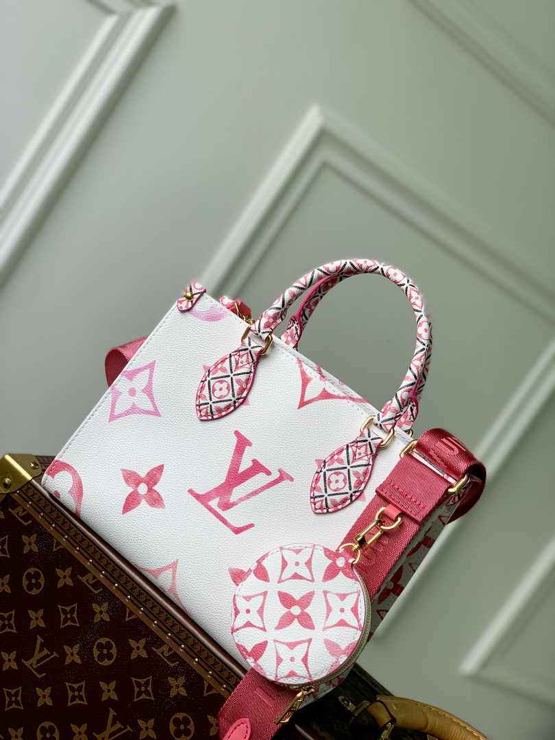Louis Vuitton M22976 OnTheGo PM Tote Bag Pink - Default Title - View 1