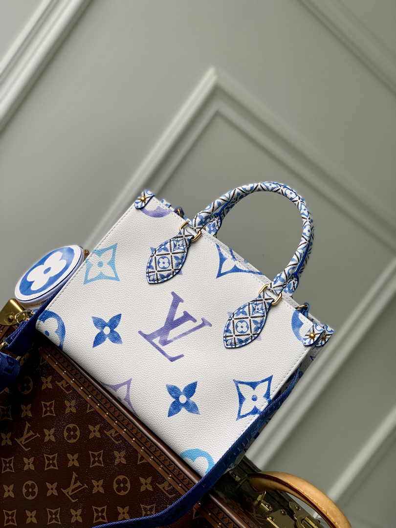 Louis Vuitton M22976 OnTheGo PM Tote Bag Blue - Default Title - View 3