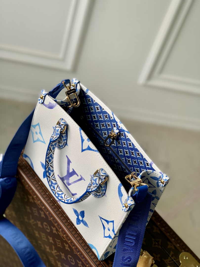 Louis Vuitton M22976 OnTheGo PM Tote Bag Blue - Default Title - View 7